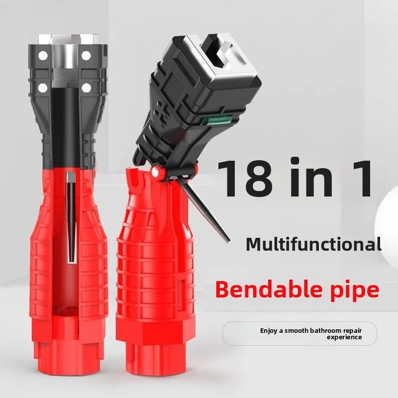 Multifunctional Sink Socket Wrench Plumbing Hand Tool for Faucet Installation Water Pipe Disassembly and Household Repair