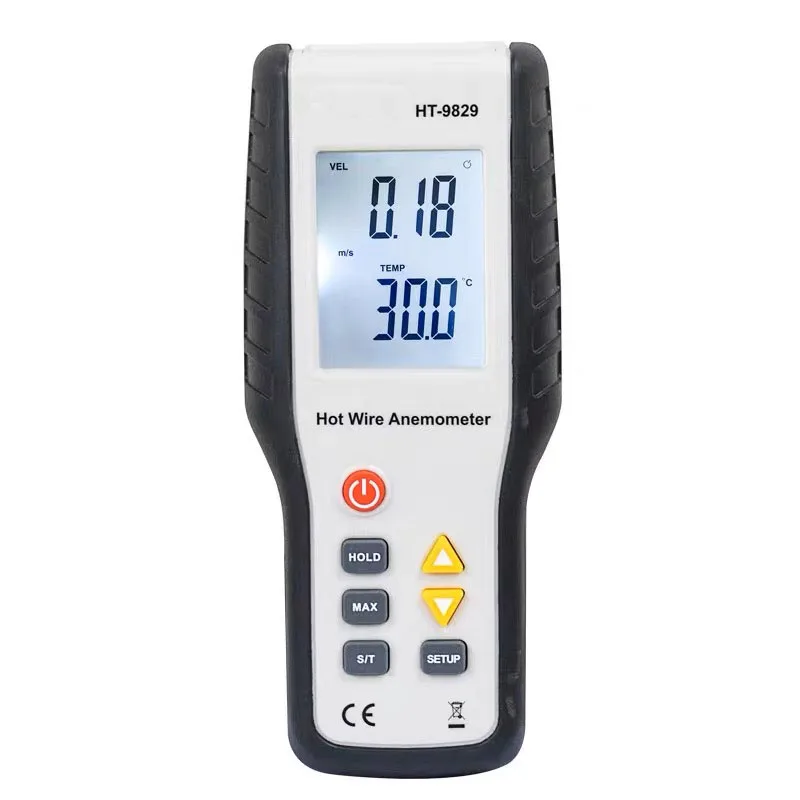 Portable High Precision Industrial Anemometer HT-9829 Thermal Anemometer Real Shot Display Thermo Anemometer Digital