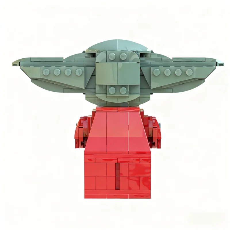 266pcs MOC Upscaled Grogu Star Battle Space Model Building Blocks Bookshelf Decor Home Ornament Display Creative Gift For Adults