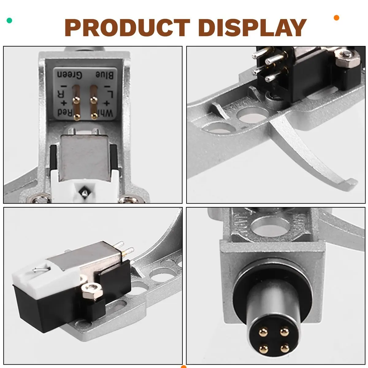 a23g-mm-カートリッジスタイラススタンドコンビネーションセット蓄音機ターンテーブル蓄音機-lp-ビニール針アクセサリー用
