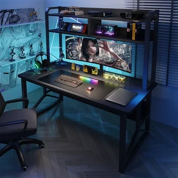 모던 디자인 가정용 및 사무용 PC 게임 책상, 학생용 독서 및 쓰기 테이블, 통합 책상 및 책장 Best5 모던 디자인 가정용 및 사무용 PC 게임 책상, 학생용 독서 및 쓰기 테이블, 통합 책상 및 책장 Best5