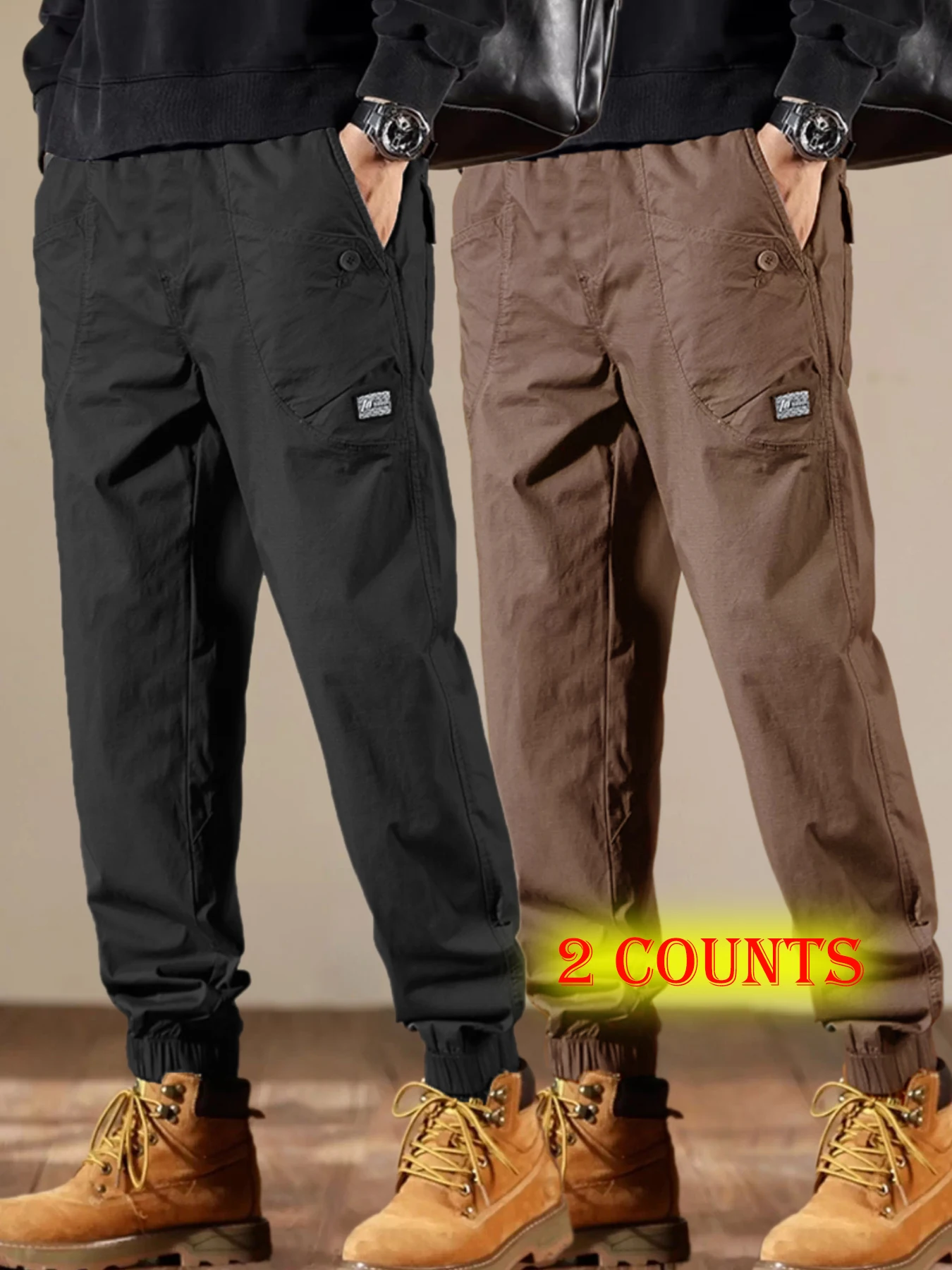 

Мужские повседневные брюки, повседневные и красивые рабочие брюки, свободные зауженные повседневные брюки, американские трендовые рабочие брюки, мужские и женские.