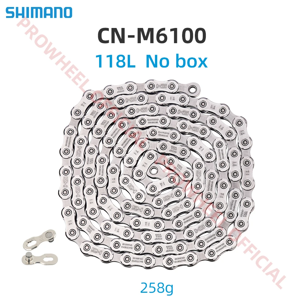 SHIMANO DEORE CN-M6100 12-speed - HG - MTB Chain Mountain Bike Bicycle 12s Current with QUICK LINK 116L 118L 120L 126L Original