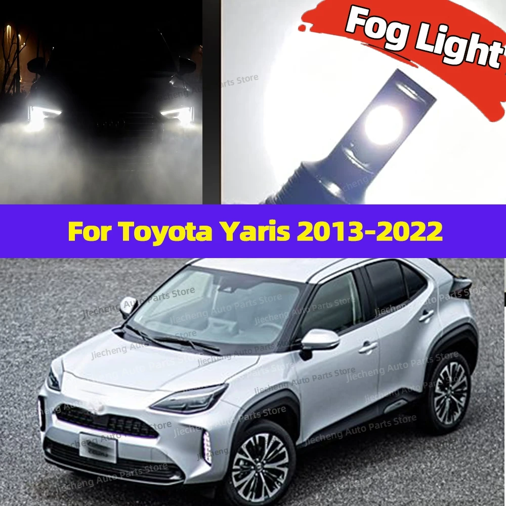 

2PCS H8 H11 Led Fog Light Bulb 6000K White Lamp For Toyota Yaris 2013-2022 2014 2015 2016 2017 2018 2019 2020 2021