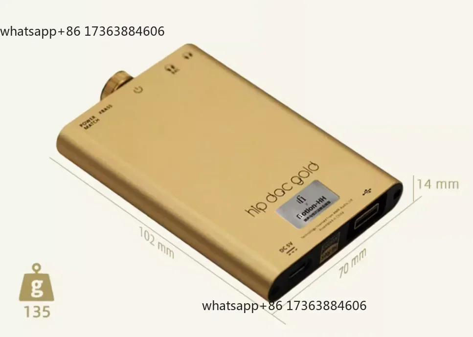 IFi HIP DAC Gold Magic Pot Portable Decoding Earamplifier Fully Balanced USB Decoding Amplifier