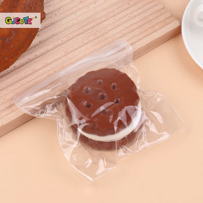 1PC Kids Toy Gifts Novelty Chocolate Sandwich Biscuits Pinched Water Mochi Taba   Sense Of Stress Relief Prop