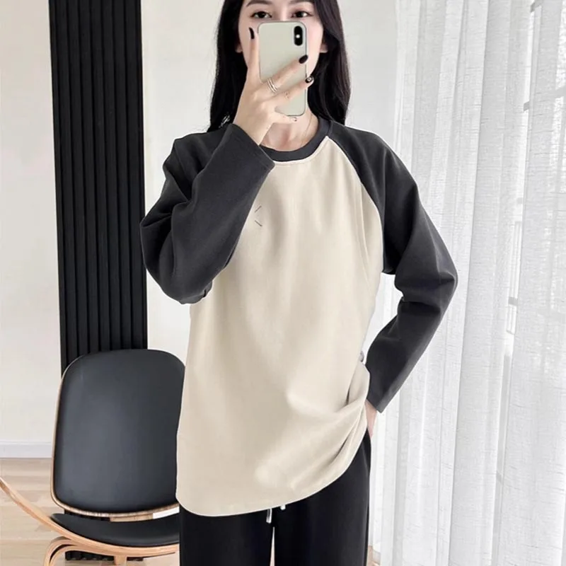 

Maternity Spring/Autumn Hoodie Postpartum Outerwear with Nursing Access Breastfeeding Top Loose-Fit Casual Maternity Top