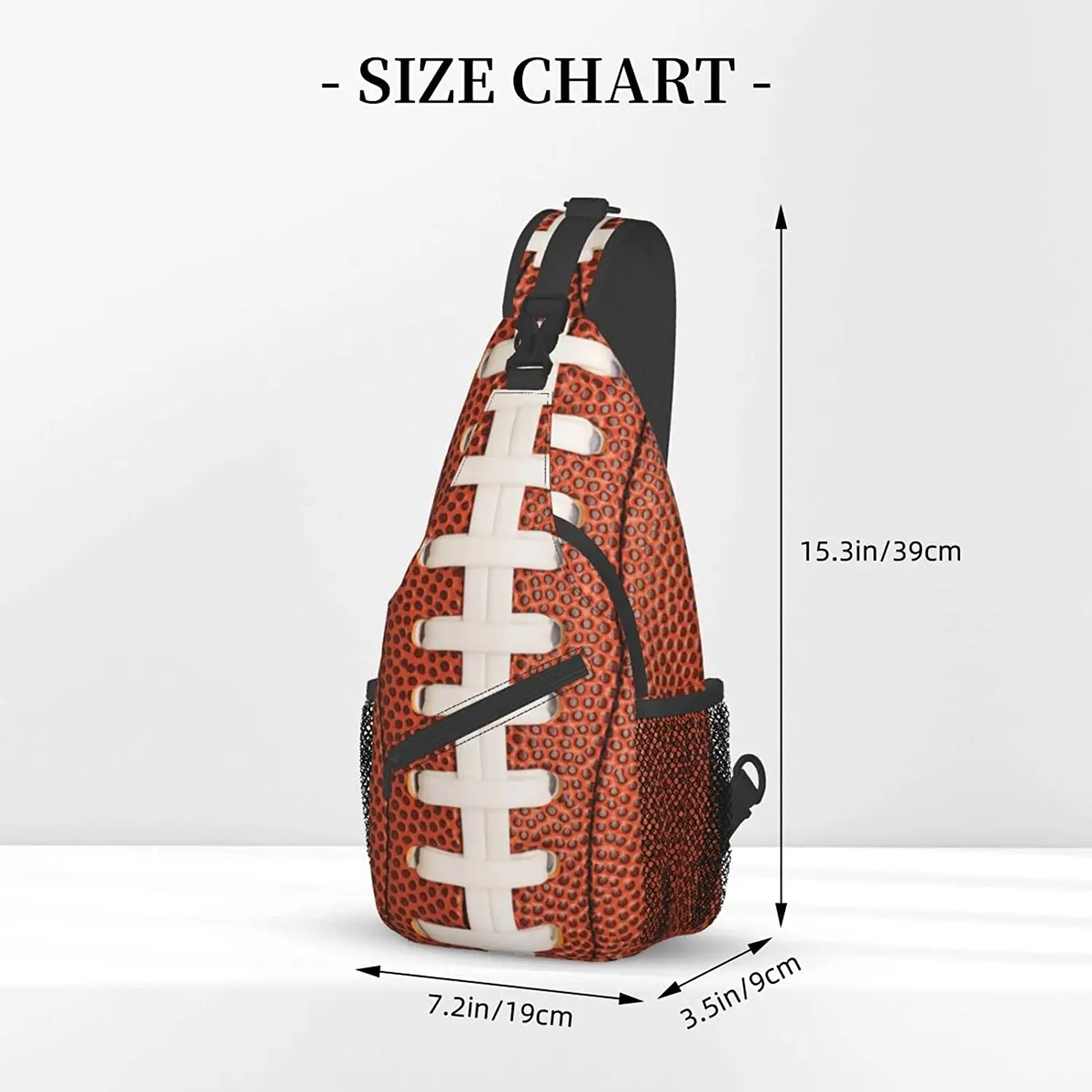 American Football Sling Backpack Crossbody Shoulder Bags For Men Women Trendy Casual Adjustable Chest Bag Daypacks For Hiking