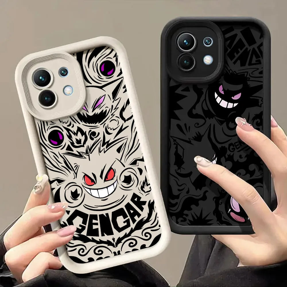 

Gengar Mewtwo Pokemons Silicone Case For Xiaomi 15T 14T 13T Pro 15Ultra 17Pro Max Poco F7 X7 X6 F5 M6 M7 Pro 5G Soft Phone Cover