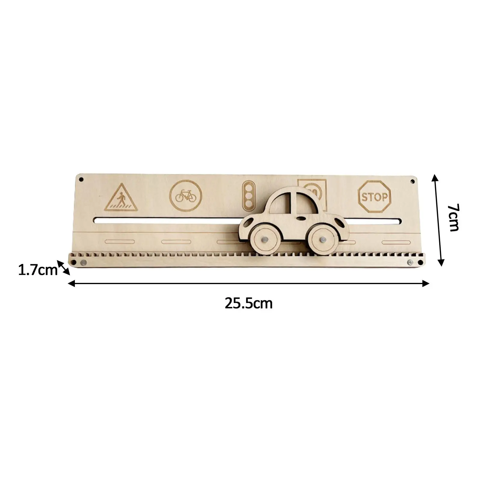 Sensory Activity Board Gears Car Track Busy Board for Outdoor Teaching Gift