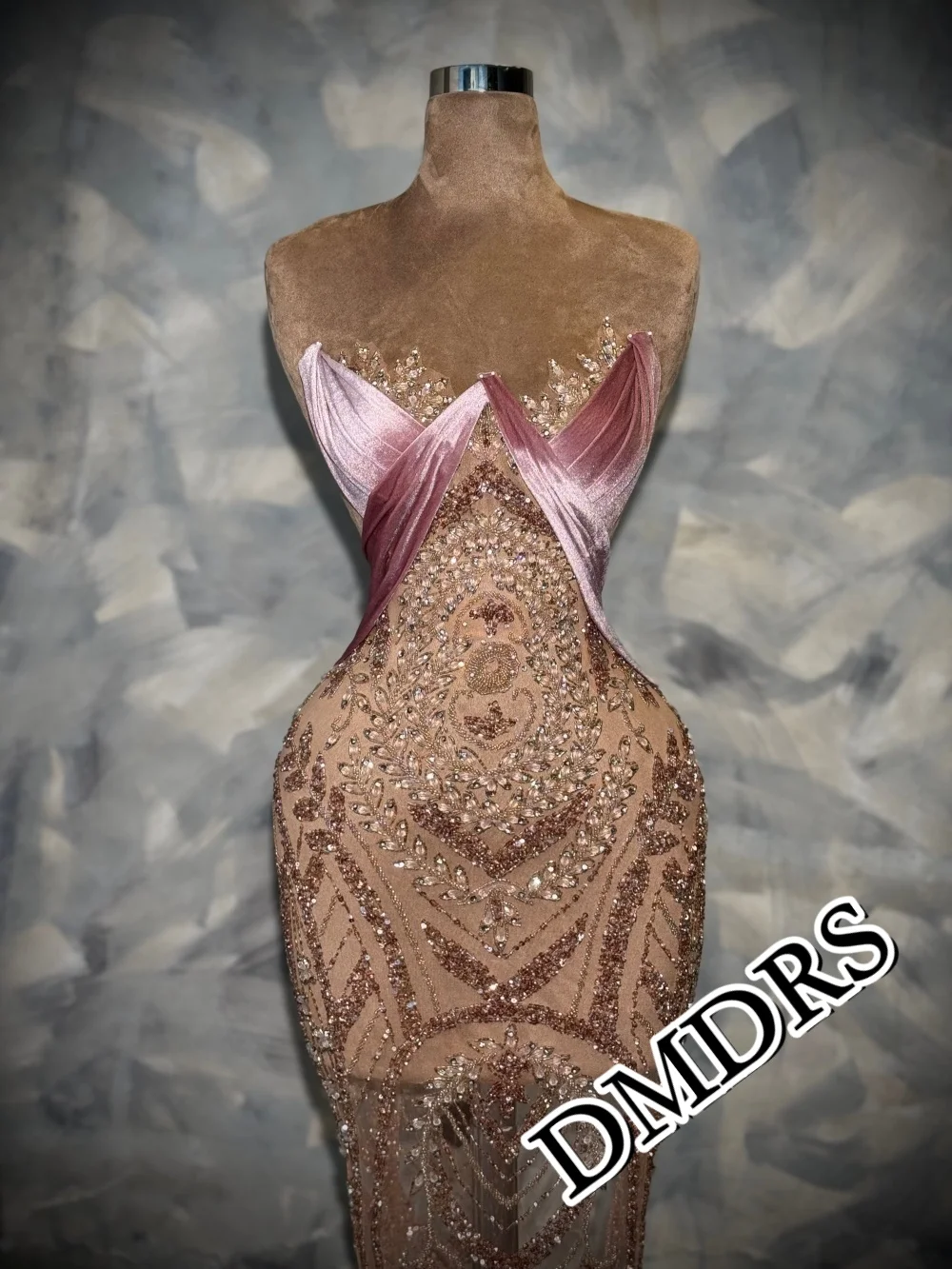 

DMDRS Romantic Sweetheart-Neck Evening Dress 2026 Shiny Beaded Party Gown Luxurious Velvet Crystal Floor-Length Party Dresses