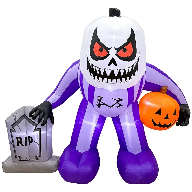 for Ourwarm 6FT Halloween Inflatable Pumpkin Head Party Outdoor Decoration