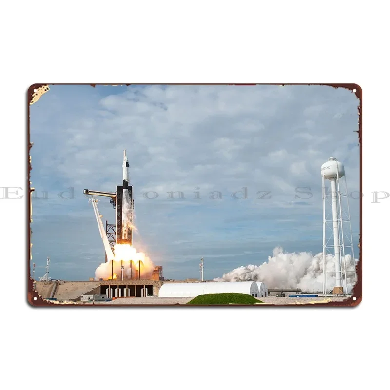 Falcon 9 Metal Sign Pub Vintage Garage Designer Club Tin Sign Poster