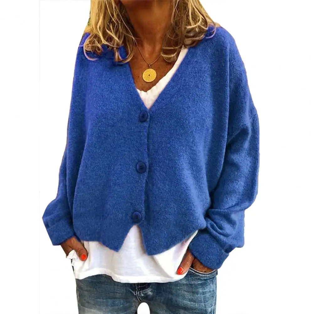 Blouse Comfortable Warm Durable Knitwear Women Loose Sweater Stylish Women Blouse Cardigan For Autumn