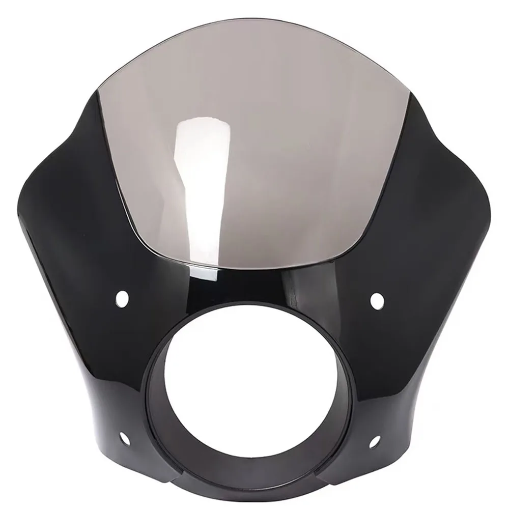 Harley SportsterXL883 XL1200 X48 72 용 49MM 트리거 잠금 마운트 키트가있는 오토바이 건틀릿 헤드 라이트 페어링