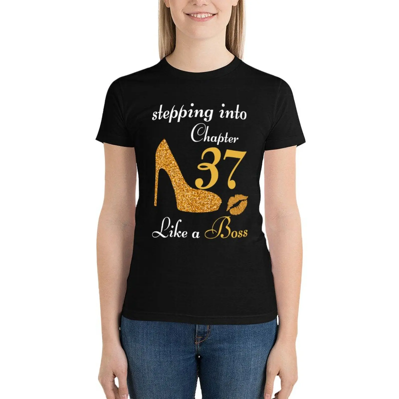 stepping chapter 37 T-Shirt Blouse graphics cropped t shirts for Women