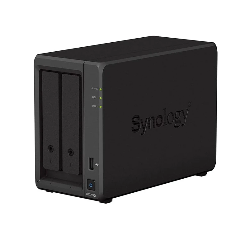 Original Synology DS723+ 2-Bay Diskstation NAS Network Cloud Storage Diskless 2G RAM SATA3 NAS NAS Expandable