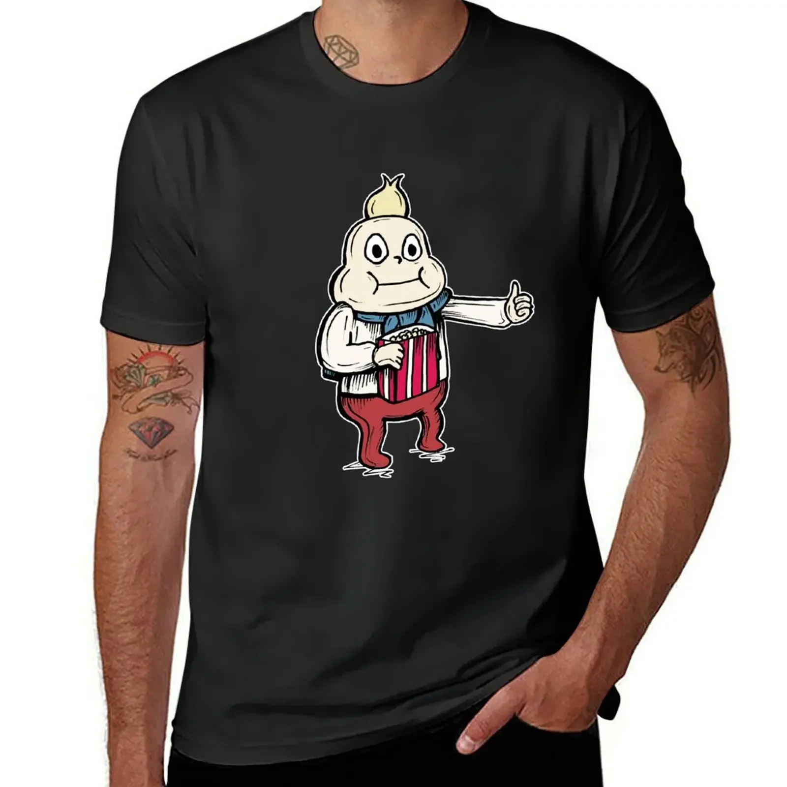 Onion from Steven Universe? Eating Popcorn with a Thumb Up! T-Shirt heavyweights Aesthetic clothing man clothes mens t shirt