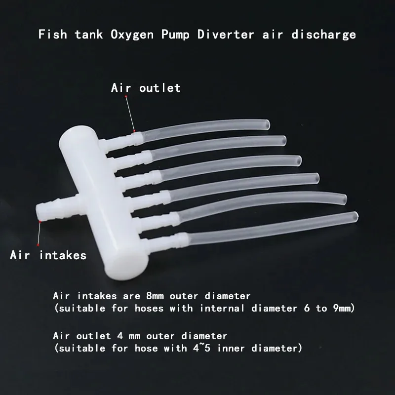 

Aquarium Oxygen Pump Fish Tank Oxygen Pipe Multi-channel Connector Air Distributor Aquarium Oxygen Pump Exhaust Connector 1 Piec