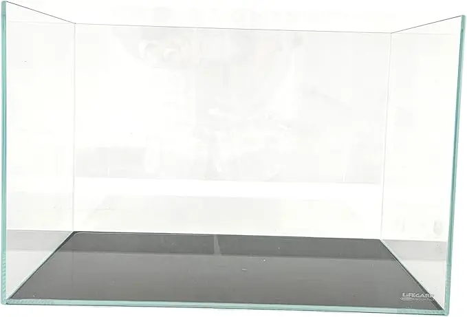 Low Iron Ultra Clear Crystal Rimless Aquarium with Foam Leveling Mat – with 45-Degree Beveled Edge, Rectanglular Style