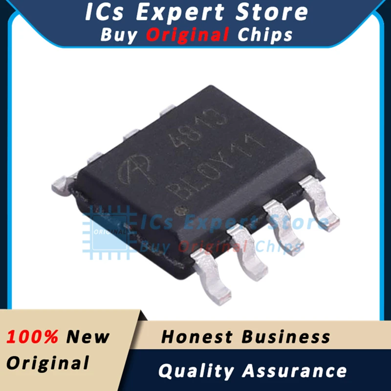

10 PCS/LOT Original Transistor AO4813 P Channel 30V 7.1A MOSFET 4813 AO4813 SOIC-8