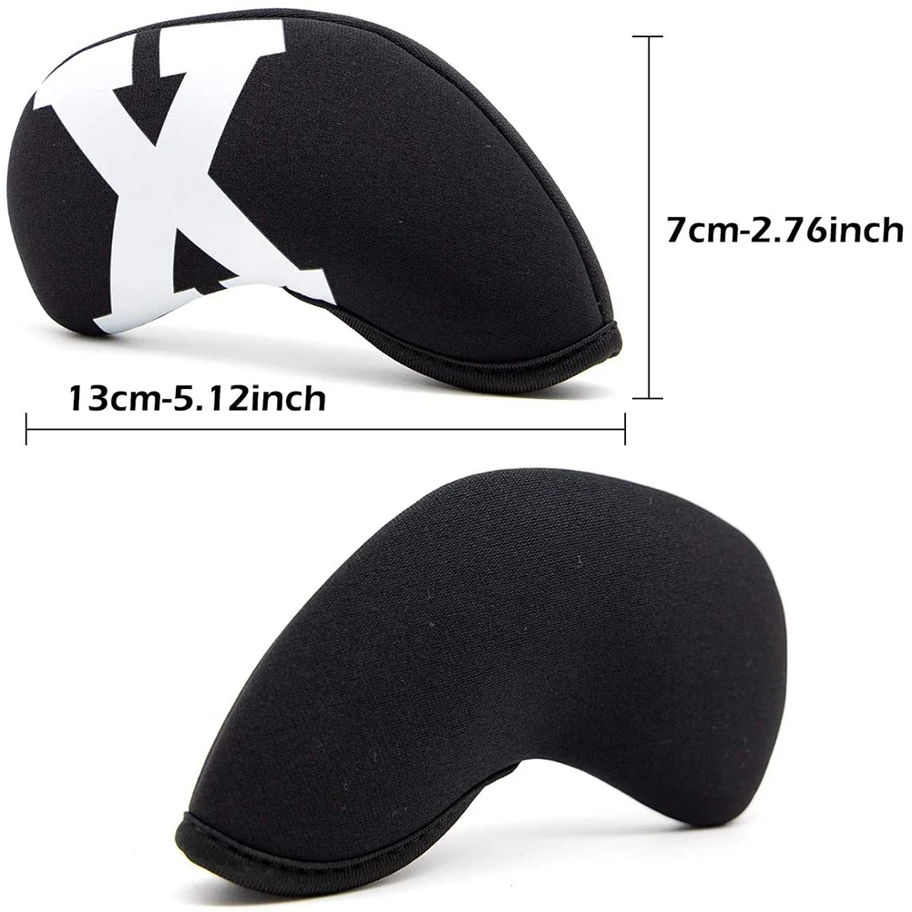 A12E-Golf Iron Covers,Neoprene Golf Iron Covers Set ,Golf Club Head Covers For Iron Club Fit All Brands Golf Iron Cover