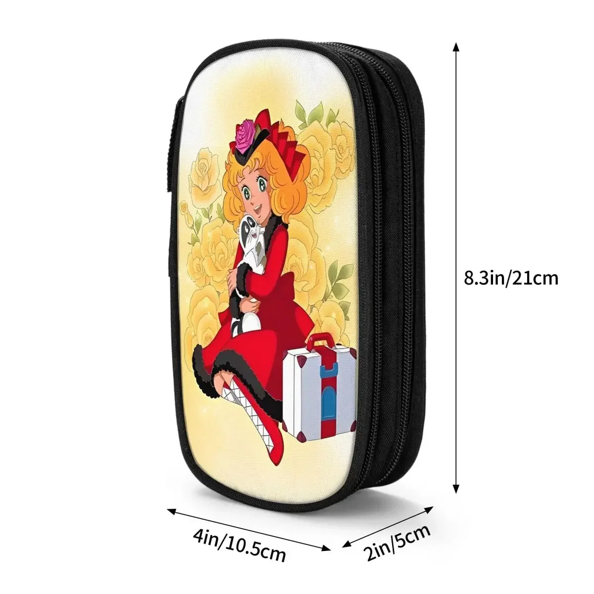 Leuke Snoep Snoep Anime Etui Mode Cartoon Pen Box Tas Student Grote Capaciteit Kantoor Rits Etuis