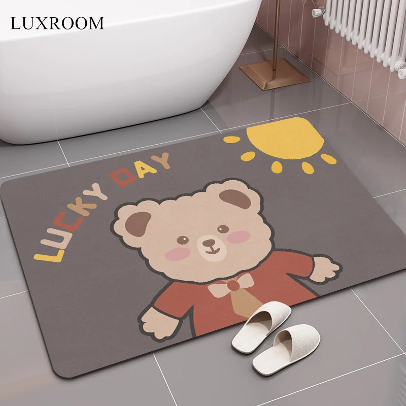 

Diatom Mud Cushion Absorbent Pad Bathroom Floor Mat Diatomite Non-slip Quick-drying Bathroom Foot Pad Kitchen Toilet Carpet