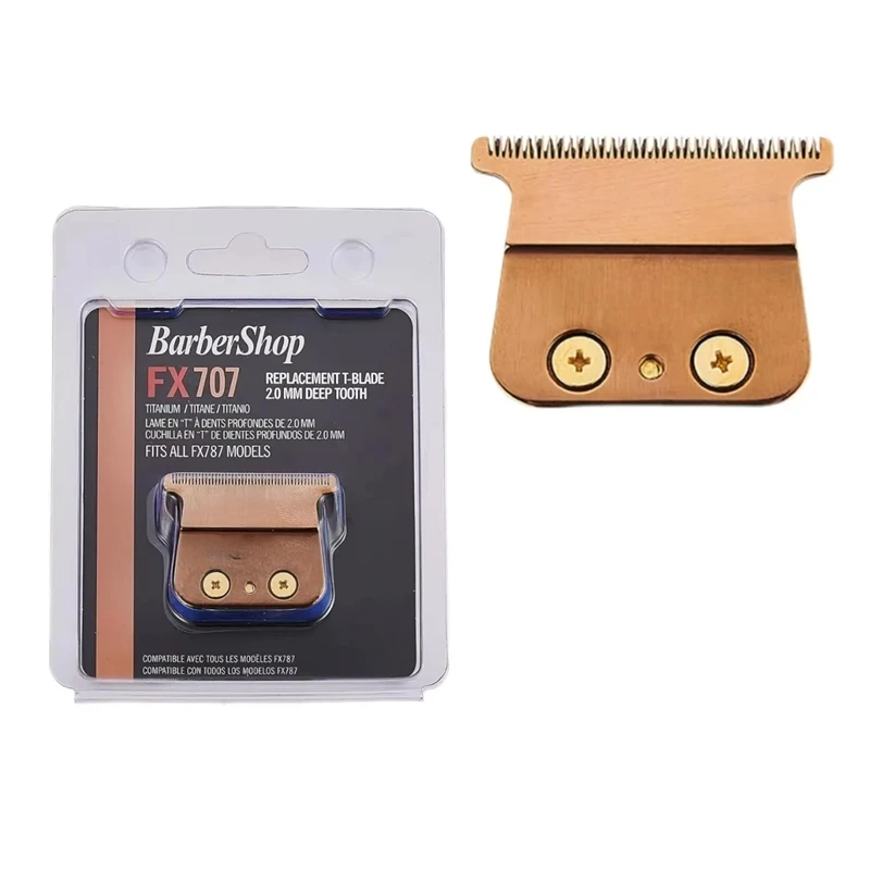 FX707Z Replacement Blades compatible with BaByliss PRO FX787 & FX726 Trimmer ,DLC 2.0  Rose Gold Replacement Head Accessories