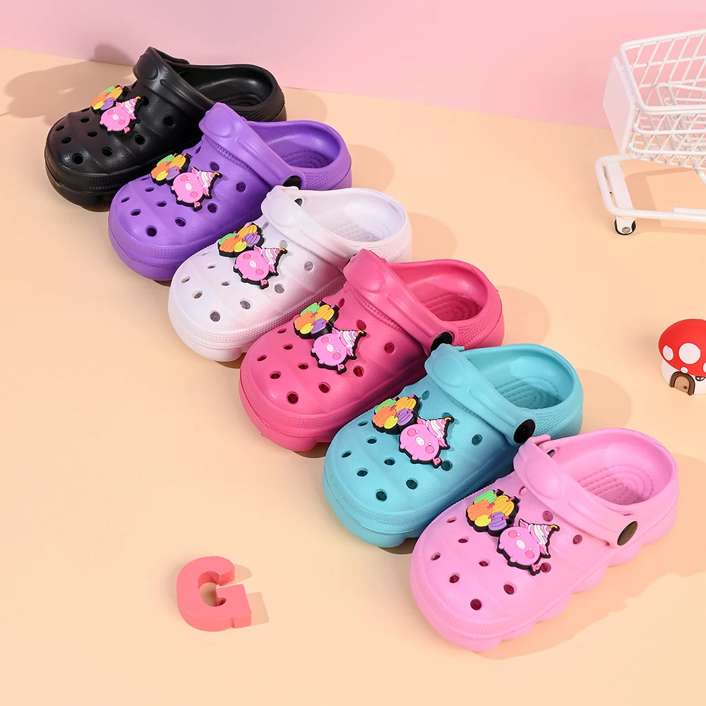 New Flip Flops Children Toddler Slippers Kids Summer Beach Shoes Girls Cartoon Home Slippers Boy Infant Sandals Slides - view 2