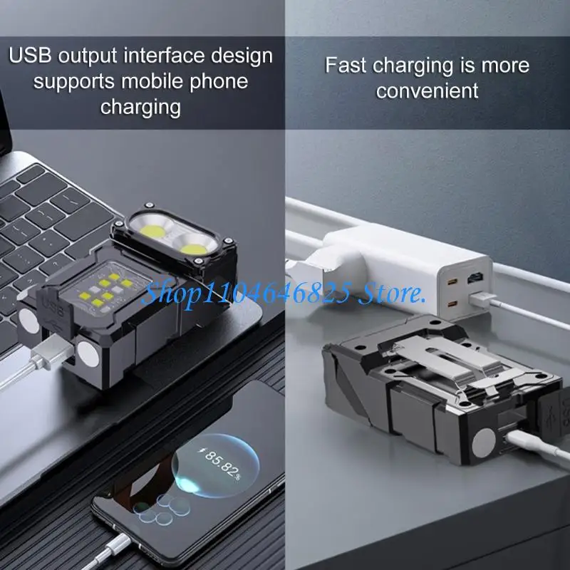 Small LED Flashlight Warning Flash Lights Night Working Light Outdoor Lighting for Nighttime Adventures and Repairs