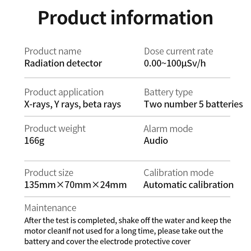 Detektor promieniowanie jądrowe X-ray γ-ray β-ray geigera licznik radioaktywności detektor osobisty dozymetr Alarm typu baterii