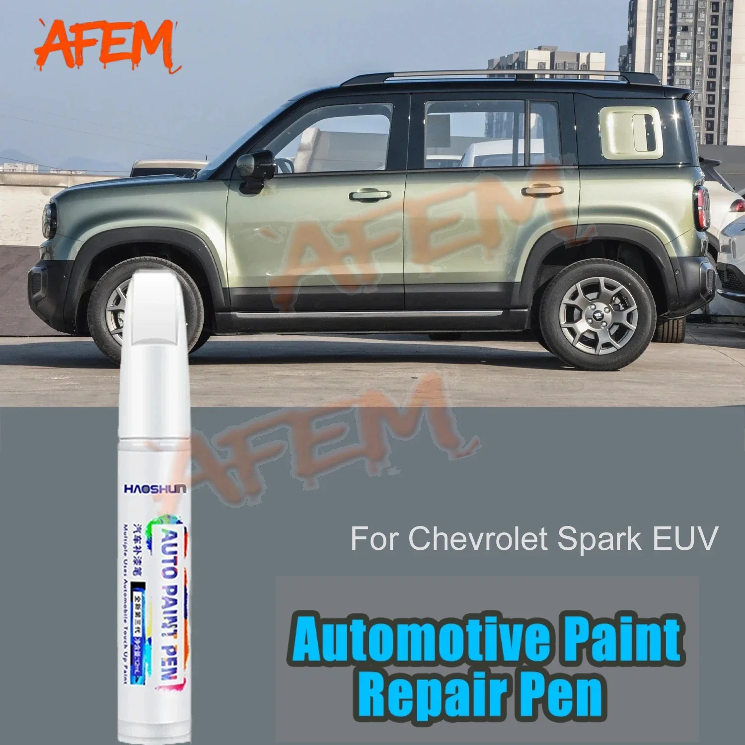 For Chevrolet Spark EUV Car Paint Surface Repair Paint Pen To Increase Gloss Varnish Scratch Removal Repair Tool Deep Black