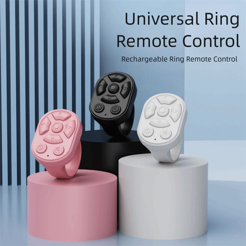 Portable Wireless Auto Clicker Automatic Continuous Stable Signal Transmission Selfie Button Fingertip Button Wireless Click