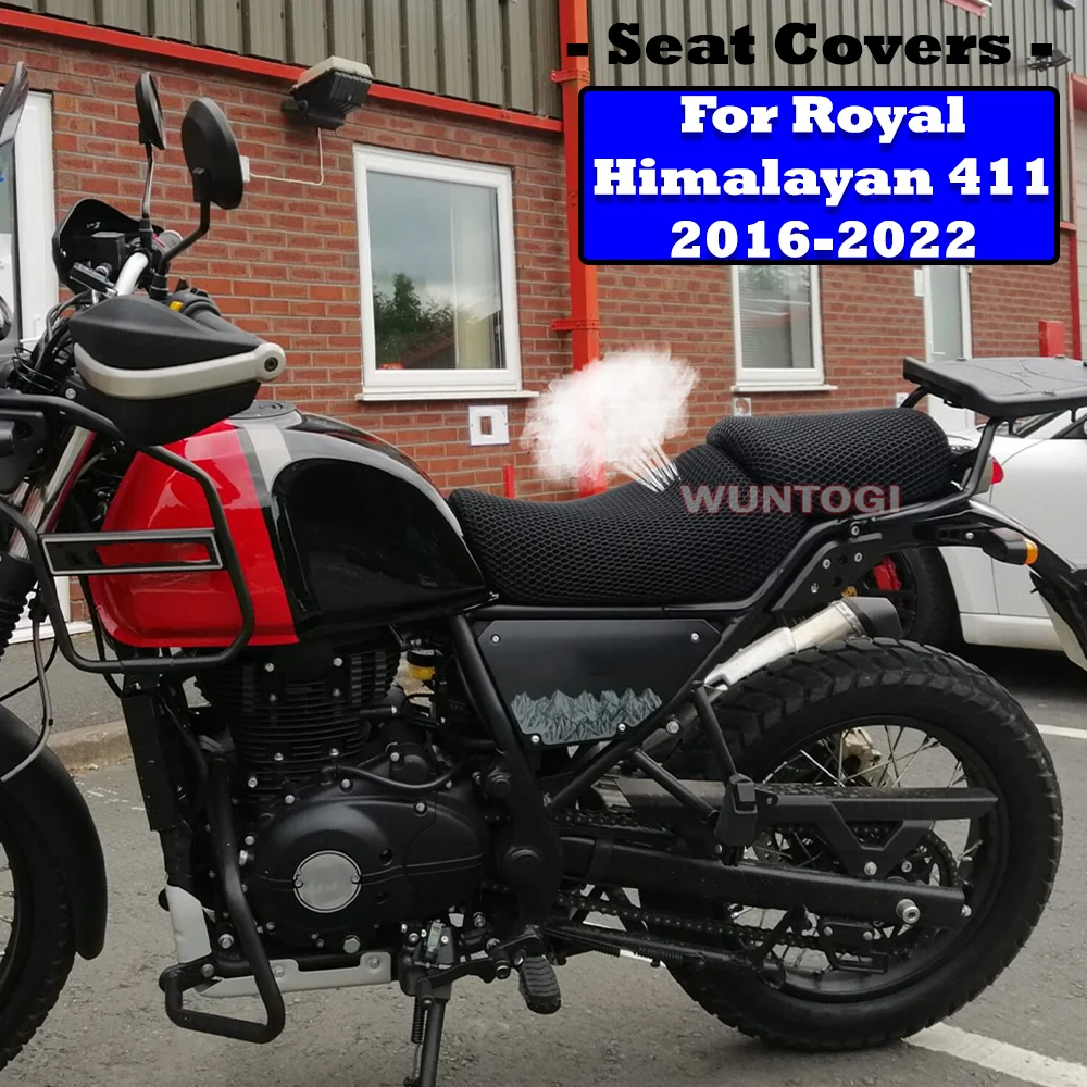 For Royal Enfield Himalayan 411 Himalayan411 2016-2022  Seat Covers 3D Honeycomb Mesh Seat Cushion Insulation Breathable