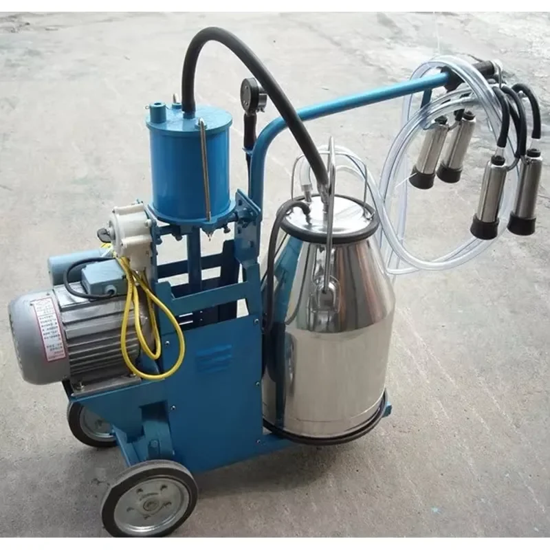 Milking Machine (single Cow Milking Machine) - Stainless Steel Bucket Silicon Liners 240cc Milk Claw