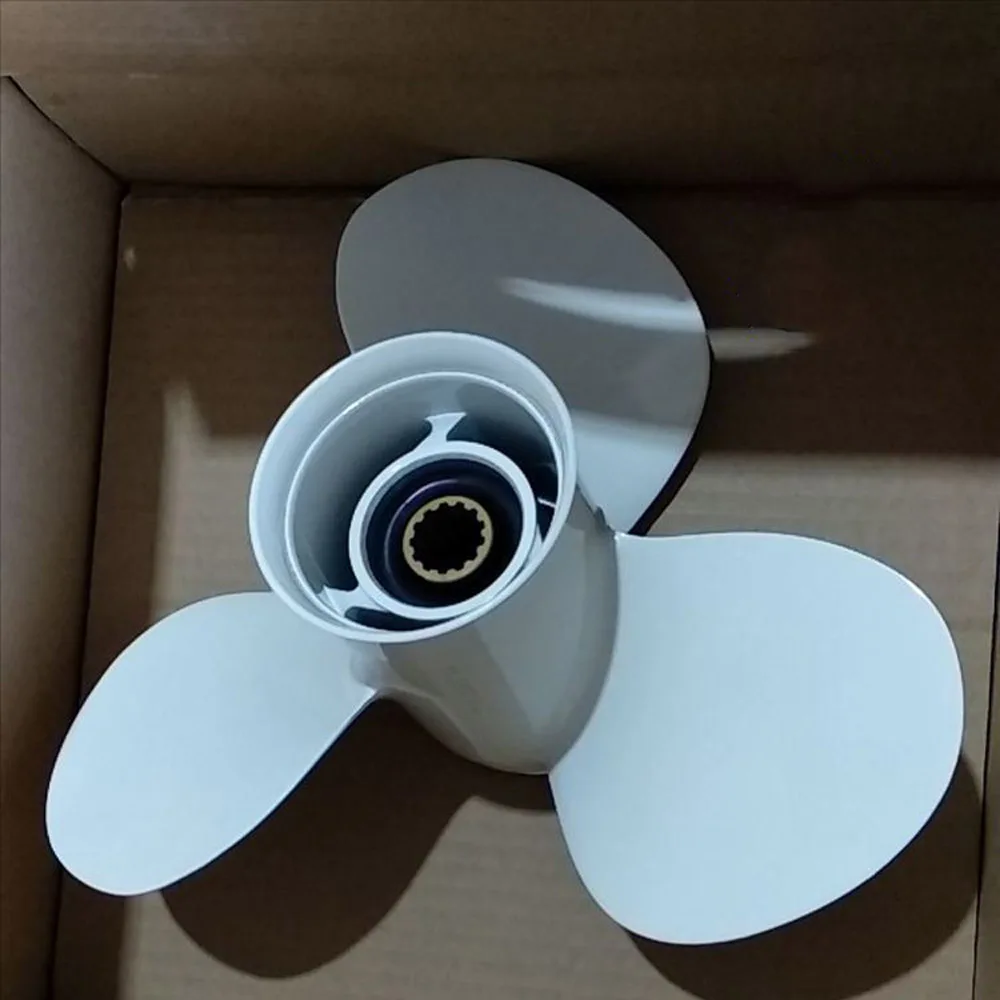 المروحة الألومنيوم 12 بوصة لياماها بارسون هوندا هيديا، 2 السكتة الدماغية 48hp 4 السكتة الدماغية 40-60hp محرك القارب 11 3/8H12-G