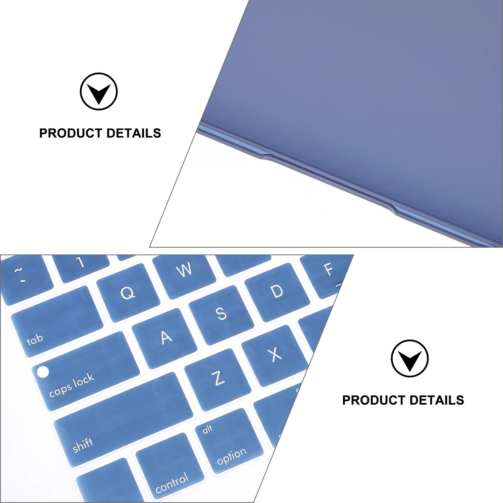 

1 Set Sea Blue Laptop Cover Keyboard Protector Frosted Degree Protection For Air 13.3 Inch 2020 High Quality