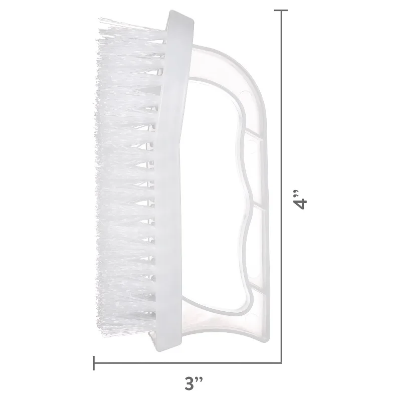 Iron Handle Multi-Purpose Cleaning Scrub Brush, White, 1 Count