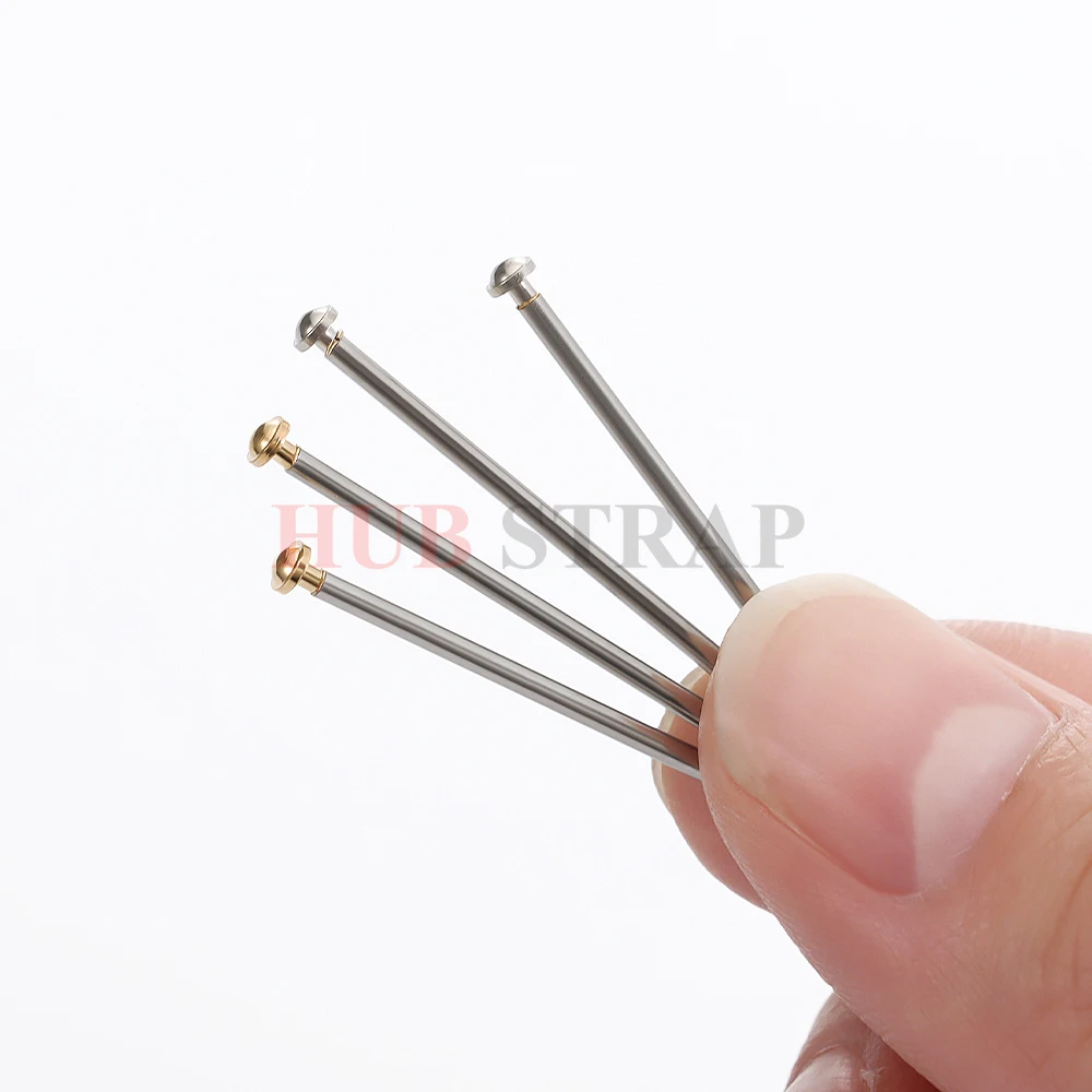 200pcs Watch Band Rivet Pin & Screw Link Set - Professional Bracelet Connector Pins with Spring Bars for Watchmaker Repair 1.3mm