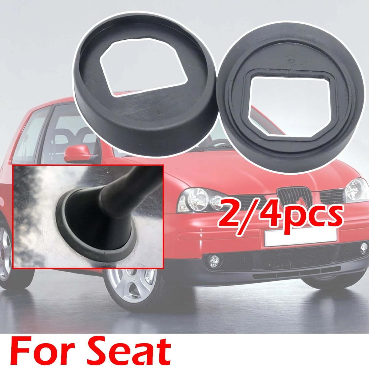 

2/4pc Roof Mast Whip Aerial Antenna Rubber Base Gasket Seal Pad For Seat Altea Arosa Cordoba Ibiza II III Leon Toledo VW AUDI