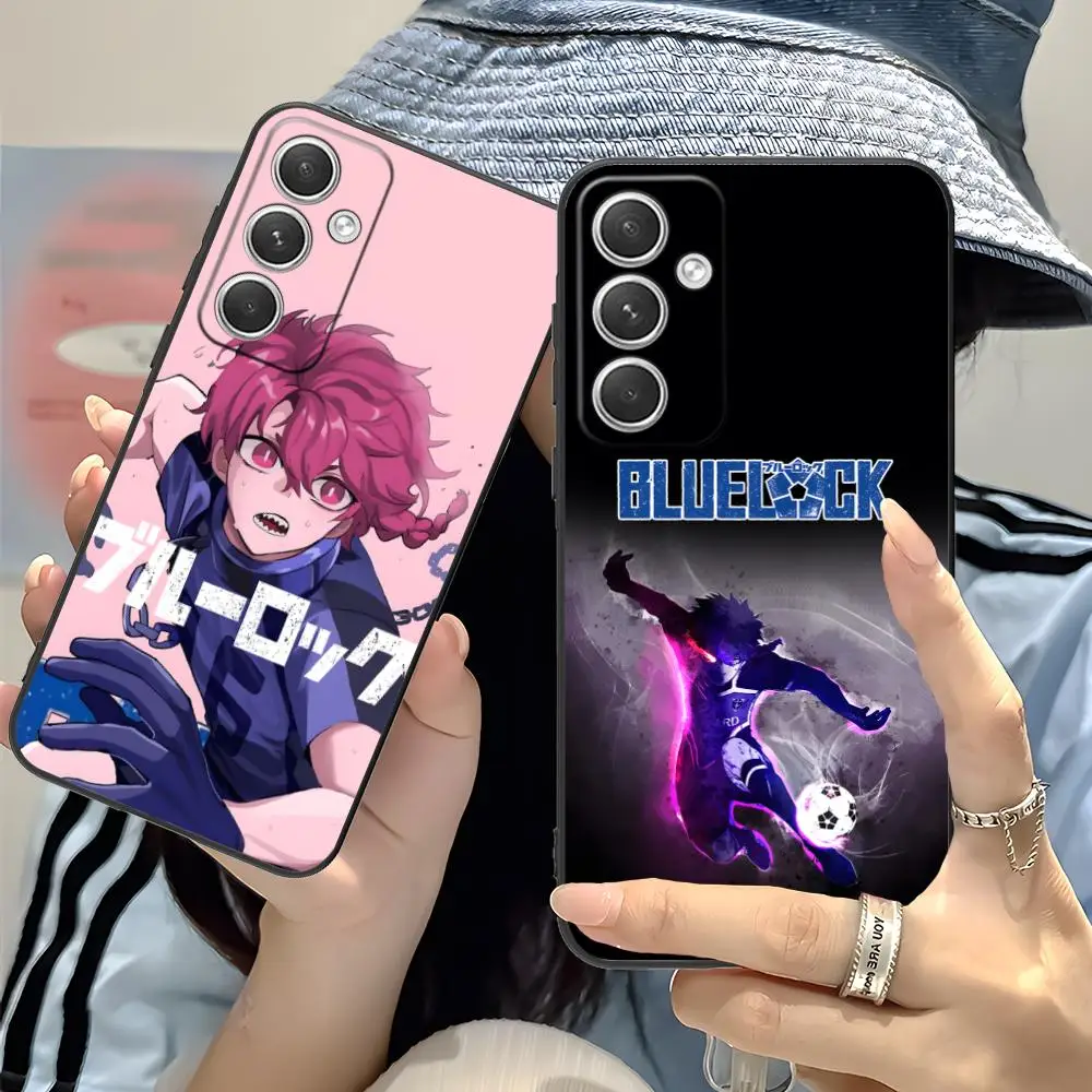 Чехол для телефона Blue Lock Kurona Ranze для Samsung Galaxy S25 S24 S23 S22 S21 S20 Note20 Plus FE Ultra Color Print Luxury Cover