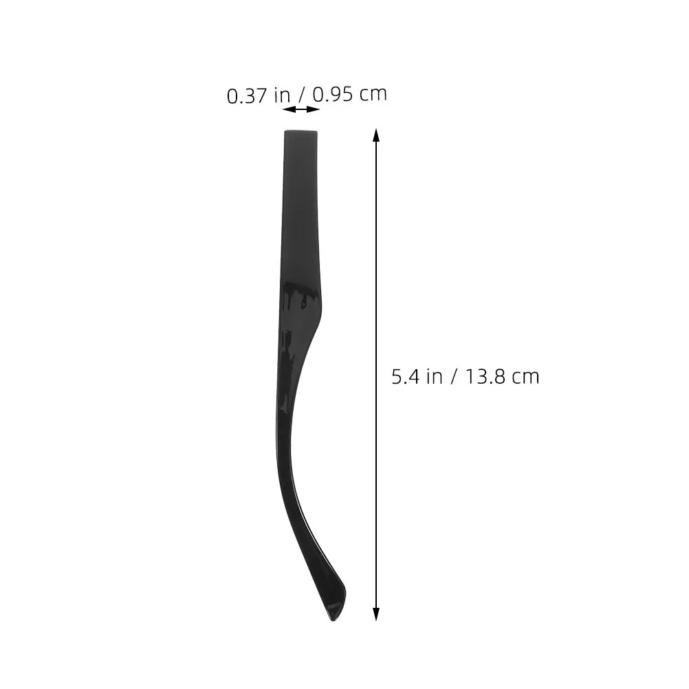 2 paia di occhiali tempio di ricambio nero Tr90 bracci per occhiali durevoli accessori di riparazione sottili gambe per montature per occhiali universali