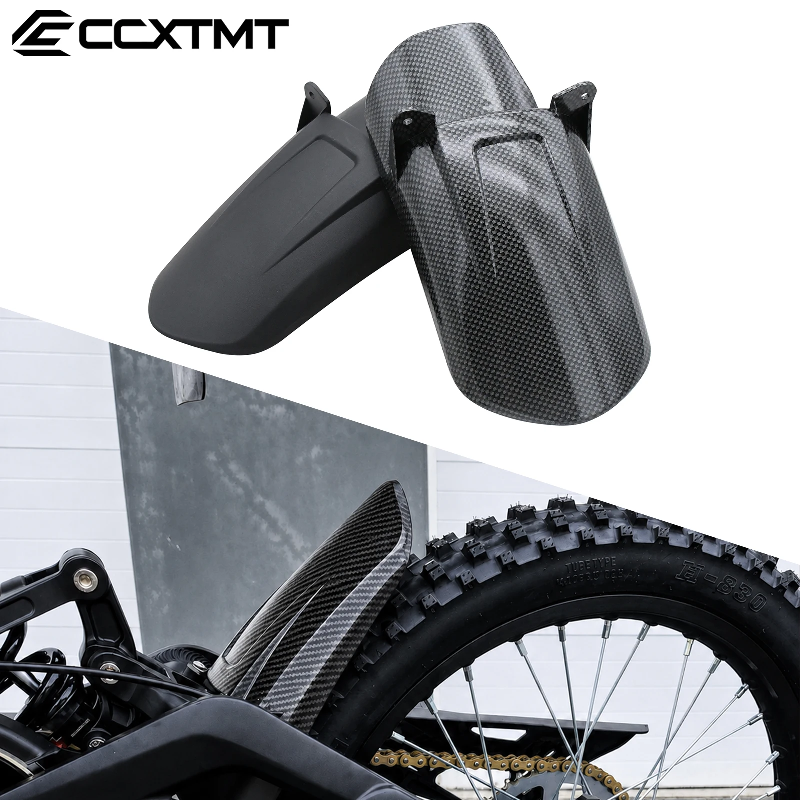 For 79 Bike Replace Parts Electric Cross-country Bike Motorcycle Rear Wheel Fender Mudguards Compartment Protection Cover