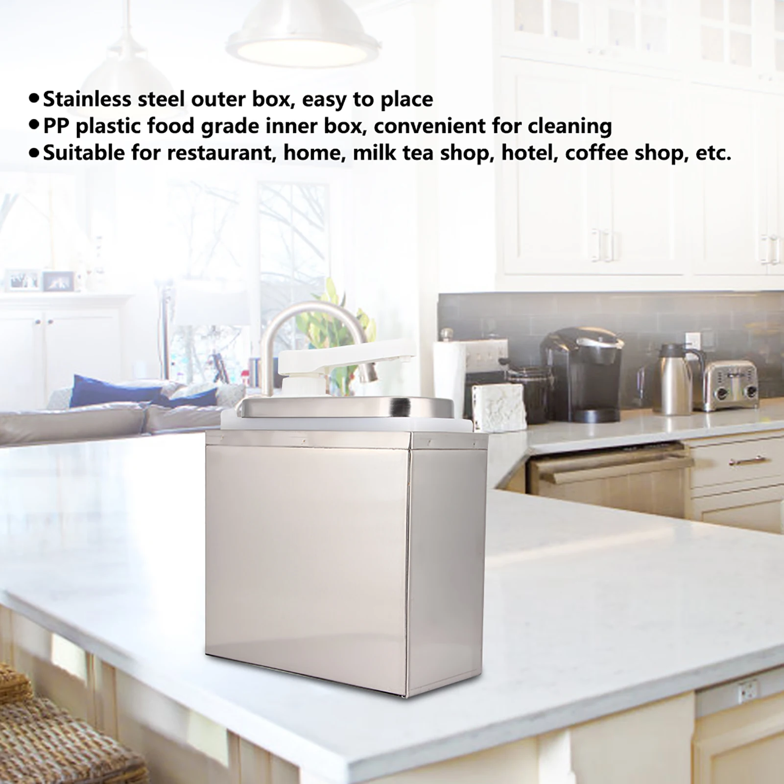 

Kitchen Sauce Dispenser Sauce Pump Condiment Dispensing Tool for Home Restaurant Hotel Use Sauce Dispensing Tool Sauce Dispenser