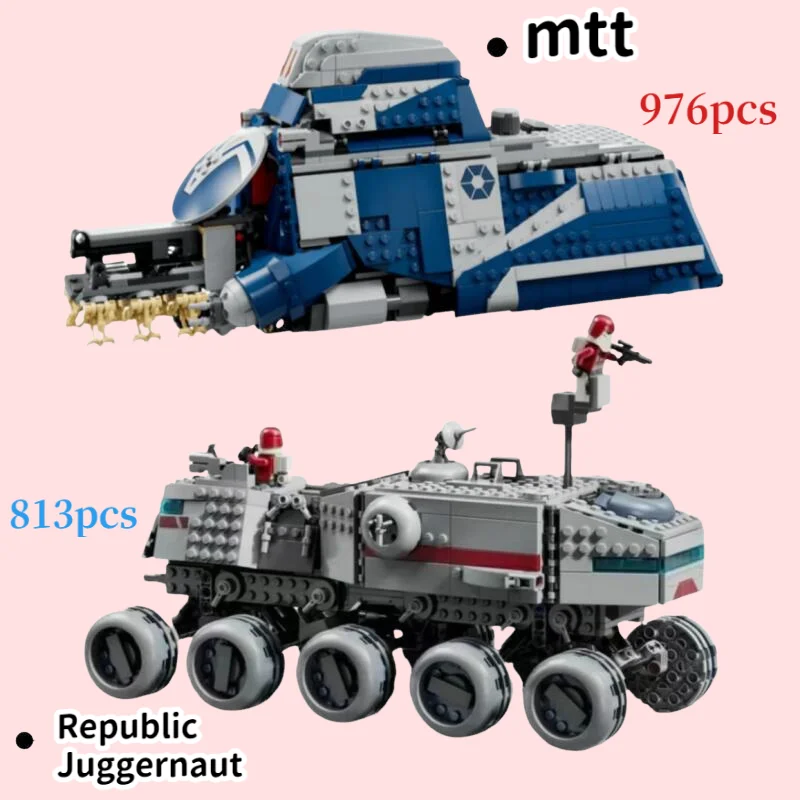

2025 New Arriva 75413 The Republic Juggernaut MOC 75435 Battle of Felucia Separatist MTT Building Blocks Bricks Christmas Gifts