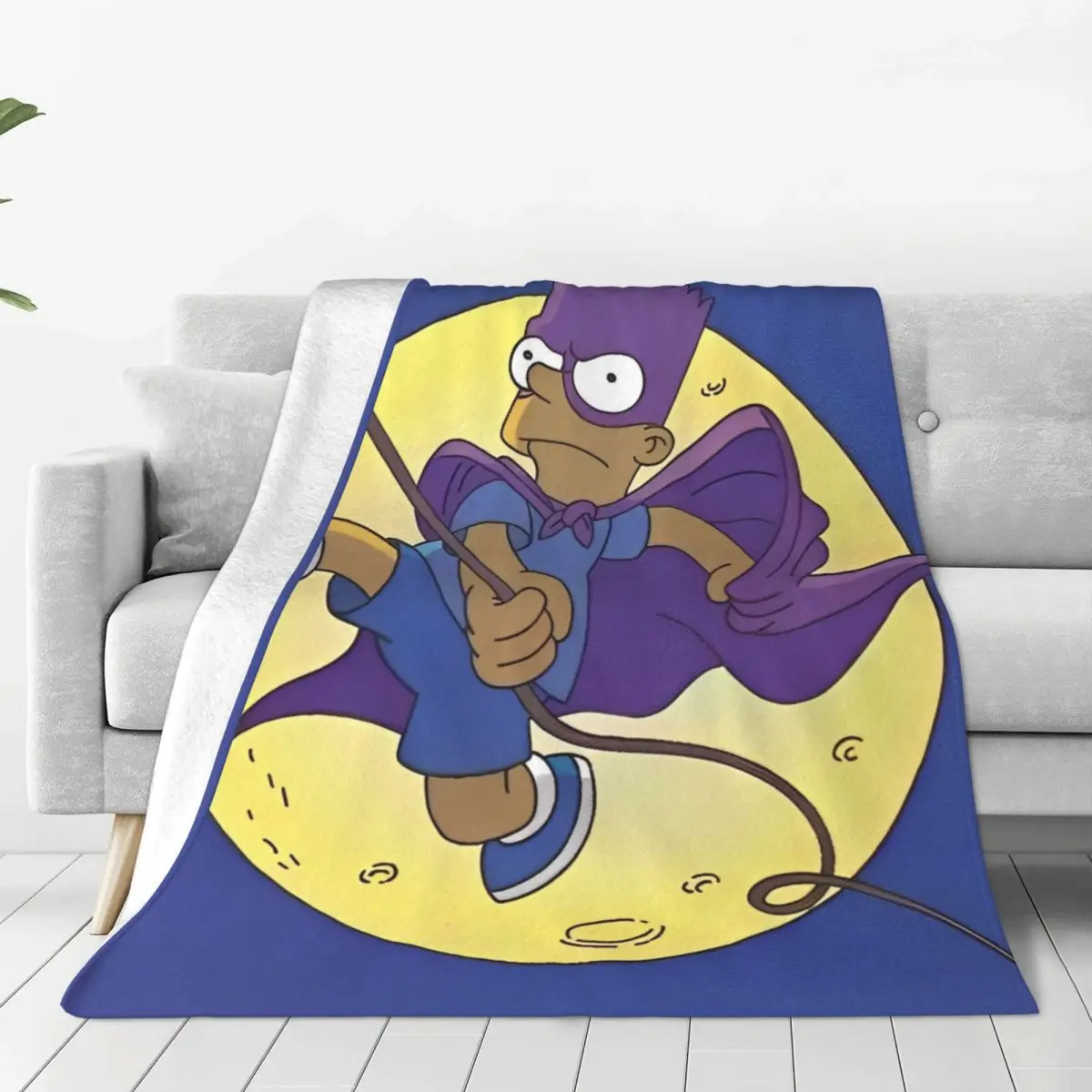 The S-Simpsons Flannel Blanket Warm Soft Bedding Throws for Couch Bed Decorative Fashion Bedspread Sofa Bed Cover