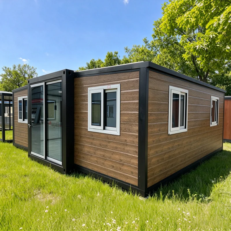Container House Steel Frame 20ft Expandable Rock Wool Panel Modular Unit for Remote Meteorological Station Rest Room