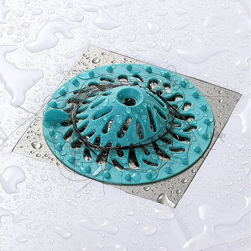 Hair Stopper Catcher Shower Drain Strainer Drainer Kitchen Sink Filter Bathtub Sewer Outfall Filter Cover Bathroom Accessories