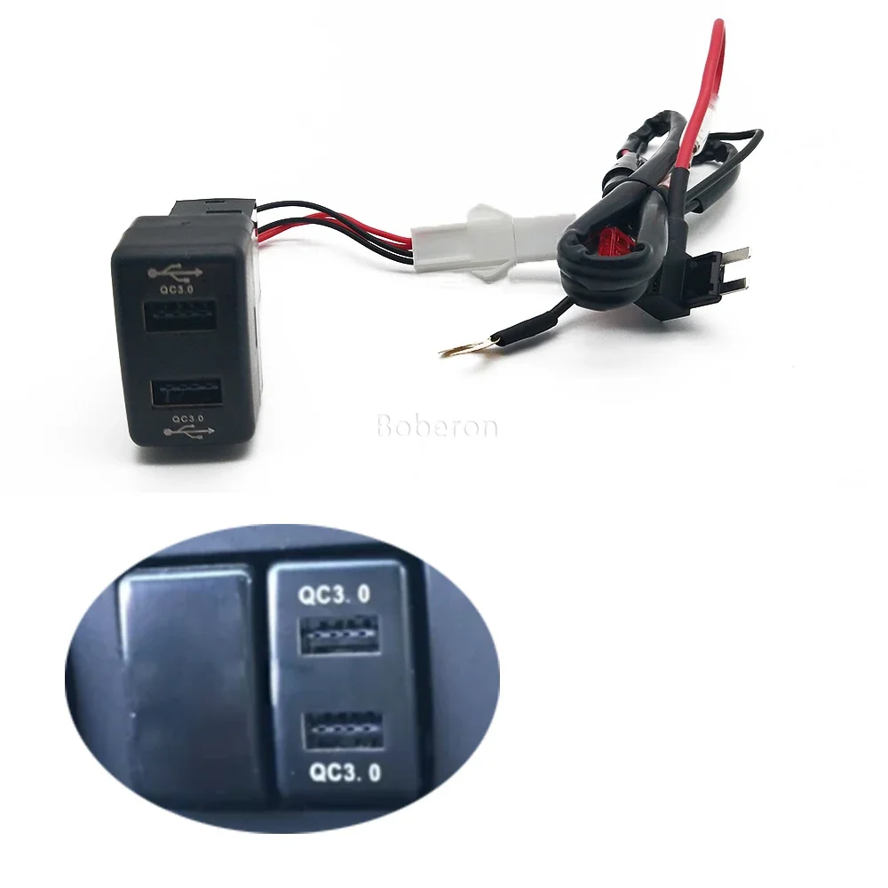 For Isuzu 700P KV100 KV600 Accessories Car Retrofit QC3.0 Car Quick Phone Charger USB Interface Socket Adapter